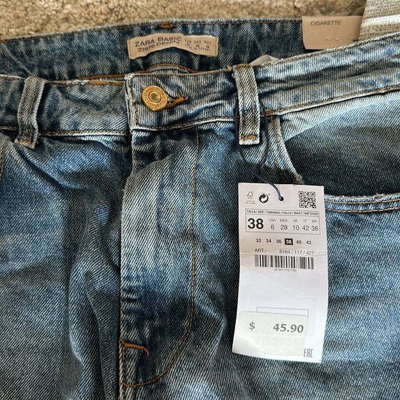 Zara Cigarette Distressed Jeans - Picture 5 of 7